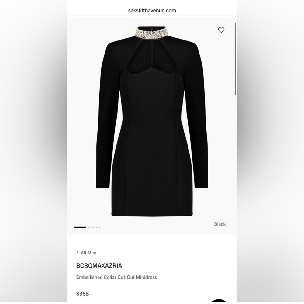 BCBG Black Dress - worn once!  Orig $368
